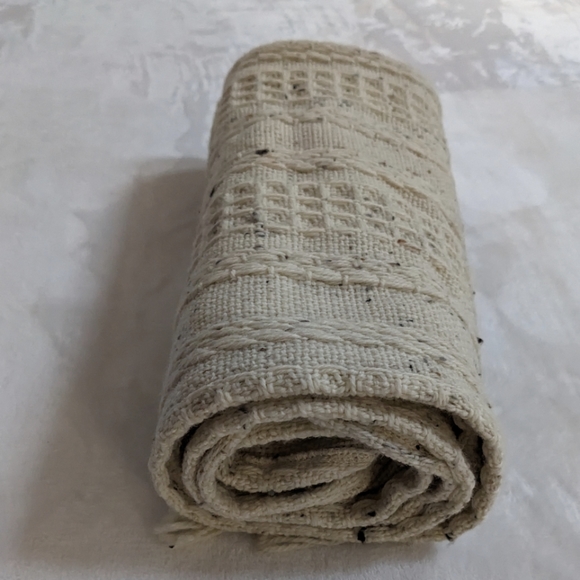 Weave Of The Irish Handcrafted in Ireland Wool Blend Cable Knit Ribbed Scarf - Picture 8 of 10